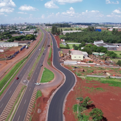 Revitalização de via pública vai melhorar acesso ao Aeroporto Regional de Cascavel